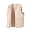 Venta de liquidación: Chaleco Térmico Forrado de Felpa para Mujer, Capa Base de Invierno, Chaleco de Lana, Capa Interior de Algodón con Plumas, Ropa de Abrigo Ligera, Forro Interior a Prueba de Viento