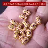 Cuentas Barril Esmalte Cloisonné Chapado en Cobre 18K Cuentas Espaciadoras Pulsera Joyería con Cuentas Accesorios Materiales Hechos a Mano para Bricolaje Cuentas Barril Esmaltadas Cocidas