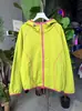 Jaqueta Cardigan com Capuz Estilo Montanha 3m Refletiva Primavera/Verão para Casal com Cor Contrastante e Costura Visível 11200