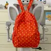 Mochila minimalista de estilo japonés, inspirada en la dopamina, con lunares coloridos: una mochila escolar elegante, informal, ligera y de gran capacidad para estudiantes de secundaria