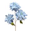 Flor artificial retrô com 3 cabeças, pintura a óleo, dália, decoração de hotel para auditório de casamento, flor de seda, decoração de casamento, flor falsa