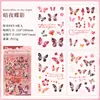 Borboleta Graciosa Sombra Transparente À Prova D'água Pet Adesivo DIY Caderno Diário Adesivo Transfronteiriço Borboleta Retrô Adesivo Decorativo