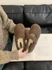 Primer encuentro Ji Yuan Tou Mary Jane zapatos de felpa con pelo para mujer invierno exterior suela plana algodón zapatos sencillos