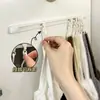 Ganchos de trilho deslizante, ganchos de parede sem furos para guarda-roupas, ganchos de tira longa, prateleiras de armazenamento, adequados para banheiros e dormitórios estudantis, ganchos adesivos