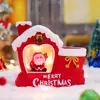 Regalo de Navidad creativo más vendido transfronterizo: Lámpara portalápices casa de Navidad, herramienta de aprendizaje para niños, decoración de escritorio