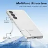 Funda de Teléfono Móvil Transparente Samsung S25 Nuevo Estilo 2024 Adecuada para S25 Terminator Alta Transparencia Polvo Brillante Funda 2 en 1 a Prueba de Caídas