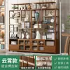 Armário de Exposição de Chão em Novo Estilo Chinês, Estante de Livros de Múltiplas Camadas, Móvel de Múltiplas Camadas para Sala de Estar, Armário de Exposição com Armazenamento para Divisória de Chá