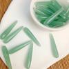 Guofeng agujero horizontal imitación jade gota de agua larga material para joyería DIY coronas escalonadas todos pasadores accesorios hechos a mano borla