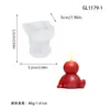 Figura Linda Sentada Vela Aromática Molde de Silicona Personaje de Dibujo Animado Simple Decoración Hecha a Mano con Yeso