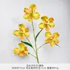 Bandai Orquídea Cattleya de Cinco Cabeças Salão de Banquetes Parede de Flores Decoração Arranjo de Flores Artificiais Palco Flores de Seda