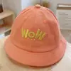 Chapéu de Pescador Bebê Primavera Chapéu Fino Bordado com Letras Chapéu para Meninos e Meninas Chapéu de Sol Chapéu Bacia Proteção Solar para Viagem Chapéu Moderno