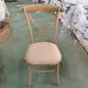 Silla Retro con Respaldo Cruzado para Uso en Casa, Estilo Pastoral Sencillo, Silla de Comedor para Cafetería, Silla para Banquete de Boda al Aire Libre en el Césped