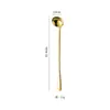 Cuchara Sazonadora de Acero Inoxidable 304, Cuchara para Salsa de Restaurante de Hot Pot Gruesa de Aspecto Elegante, Cuchara Pequeña Redonda para Mezclar Aceite de Cocina con Mango Largo