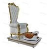 Cadeira Sofá de Luxo para Manicure e Massagem nos Pés, Cadeira Trono de Luxo com Encosto Alto para Massagem nos Pés, Banheira Individual para Pés, Assento de Sofá Luxuoso