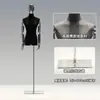 Loja de Roupas Estilo Coreano Manequim para Exposição de Roupas Manequim Feminino de Camurça Meio Corpo Suporte para Manequim Suporte de Exposição de Corpo Humano Completo