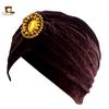 Otoño e Invierno Diamante Dorado Franela con Capucha Terciopelo Dorado Sombrero Indio Bolso Plegable con Capucha TJM-21K