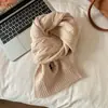 Bufanda de Punto Trenzado con Bordado de Caballo para Mujer, Engrosada y Cálida para Otoño e Invierno, Calentador de Cuello Versátil de Punto Trenzado