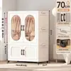 Armario de Almacenamiento Plegable para Uso Doméstico, Estante de Almacenamiento Multicapa de Gran Capacidad, Armario de Almacenamiento Espeso de Plástico para Juguetes Infantiles Sin Instalación