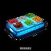 Barra LED compartimento KTV Patrón de hielo luminoso sello de hielo plato de frutas plato de aperitivos plato de aperitivos plato de frutos secos plato de aperitivos