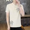 24 nuevo de verano camiseta de manga corta para hombre moda coreana cuello de manga corta para hombre camiseta de moda al por mayor en stock we24110