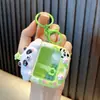 Chaveiro de Urso de Desenho Animado com Máquina de Garra - Brinquedo de Desenho Animado - Chaveiro Requintado para Mochila Escolar - Pequeno Presente
