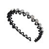 Nova faixa de cabeça com flor de strass para mulheres, faixa de cabeça com flor de diamante, cor de strass, acessórios para cabelo, maquiagem facial, grampos de pressão
