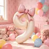 Decoración de Cumpleaños para Bebé Decoración de Escena Globos Gigantes en Forma de Corazón Niña Feliz Ceremonia Accesorios para Fotos Niño