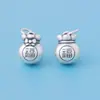 Plata Pura S999 Colgante Estéreo Retro Bolsa de la Suerte Vieja Colgante Bolsa Pequeña de Dinero Pulsera de Cuerda Hecha a Mano DIY Accesorios de Plata