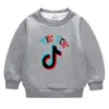 Outono e Inverno TikTok Infantil Novo Roupa Infantil Meninos e Meninas Suéter com Forro de Lã Casaco Espesso de Camada Dupla Top