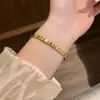 Pulsera de Acero de Titanio con Diamantes Micro-pavimentados y Diseño de Panal Simple para Mujer, Hebilla Individual de Moda, Anillo de Mano Resistente al Color, Accesorios