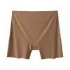 Pantalones de Seguridad sin Costuras para Mujer, Anti-Exposición, Borde que no se Enrolla, Delgados, Seda de Hielo Enfriadora, Capa Base, Calzoncillos tipo Boxer, Cintura Media, Alta Elasticidad, Estilo Deportivo