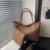 Moderna Bolsa de Hombro Tote de Gran Capacidad, Nueva de Otoño 2026, Elegante, Versátil, Casual, Simple, Superventas, para Viajes