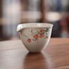 Mesa de Hielo Pintado a Mano Naranja Caqui Té Mar Taza Pública Individual Juego de Té Estilo Chino Accesorios Artefacto para Hacer Té Taza de Té Kung Tao
