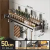 [Liquidación] Estante Multifuncional de Almacenamiento para Cocina, Portacuchillos de Pared sin Taladro, Especiero y Organizador de Utensilios