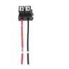 Portalámparas H7, Conector Cerámico en Ángulo Recto con Cableado de Cobre para Faros de Coche