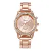 Popular Transfronterizo Banda de Acero de Ginebra Reloj para Mujer Niñas Simple Moda Versión Coreana Reloj de Diamante Reloj de Cuarzo para Mujer