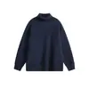 Moda Masculina Fengshe / Novo Suéter de Tricô com Gola Alta Outono e Inverno Masculino Retrô Japonês Cor Sólida Suéter Pulôver Estilo Casal Marca Tendência