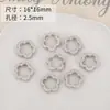Accesorios de material para collar y pulsera hechos a mano DIY, flor cuadrada de oso lindo de cerámica en blanco y negro, garra de gato, cuentas, todo a juego