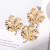 Abanico de hojas de diamante con forma de perla, flor, hojas, bricolaje, accesorios para el cabello hechos a mano, material, rama, ramo, bolsa de cobre, accesorios dorados