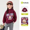 Sudadera de niña Dudu para otoño, ropa nueva para niñas pequeñas, tops de otoño de moda para niñas pequeñas, ropa elegante y bonita