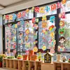 Temporada de Regreso a Clases Ceremonia de Apertura Decoración de Ambiente Banner de Tela Colgante Ceremonia de Apertura de Jardín de Niños Pared de Fondo de Aula Camino de Fotos