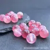 Pó de gelo cristal de morango flor flutuante calcedônia contas soltas com contas pulseira tecida à mão diy material para joias atacado