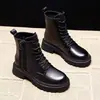 Botas Martin estilo británico para mujer, nueva colección otoño/invierno 2026, suela gruesa, modernas, versátiles, botines, botas de algodón con forro de felpa para mujer