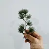 Planta de simulación transfronteriza multi-cabeza pino de bienvenida árbol de Navidad colgante de pared adornos decorativos de ratán accesorios de planta acuática de plástico