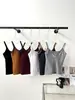 Camisola de Color Bloqueado Cepillado de Otoño Temprano para Mujer, Aspecto Adelgazante, Estilo Simple y Sexy, Top Corto con Copas