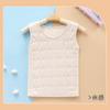 Colete Quente para Crianças em Fase de Desenvolvimento, Gola Redonda Proteção de Barriga Sanduíche, Camiseta de Base para Meninas e Crianças Maiores, Colete Térmico Íntimo