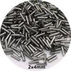 Contas Tubulares Banhadas a Prata 4/6mm Miçangas de Vidro para Costura à Mão Tubo 2mm Tubo 3mm Pulseira DIY Feita à Mão Contas para Joias Contas Soltas