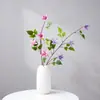 Fabricante de Flores de Clemátide Artificiales Flores Falsas y Plantas Verdes Transfronterizas Venta al por Mayor Decoración de Bodas Manualidades Estilo Ins