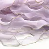 Material de fita ondulada colorida em degradê com 3,3m cm de largura para laços artesanais, acessórios de presilha de cabelo DIY para crianças