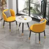 Mesa Pequeña y Sillas Doble Capa para Ocio en Balcón, Mesa de Centro y Sillas Sencillas Modernas de Moda, Juego de Tres Piezas de Una Mesa y Dos Sillas para Hotel